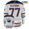 Edmonton Oilers Dresy OSCAR KLEFBOM 77 Adidas Bílá Authentic - Dětské